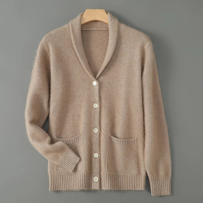 Ludovic Serafino Mink Cashmere Cardigan