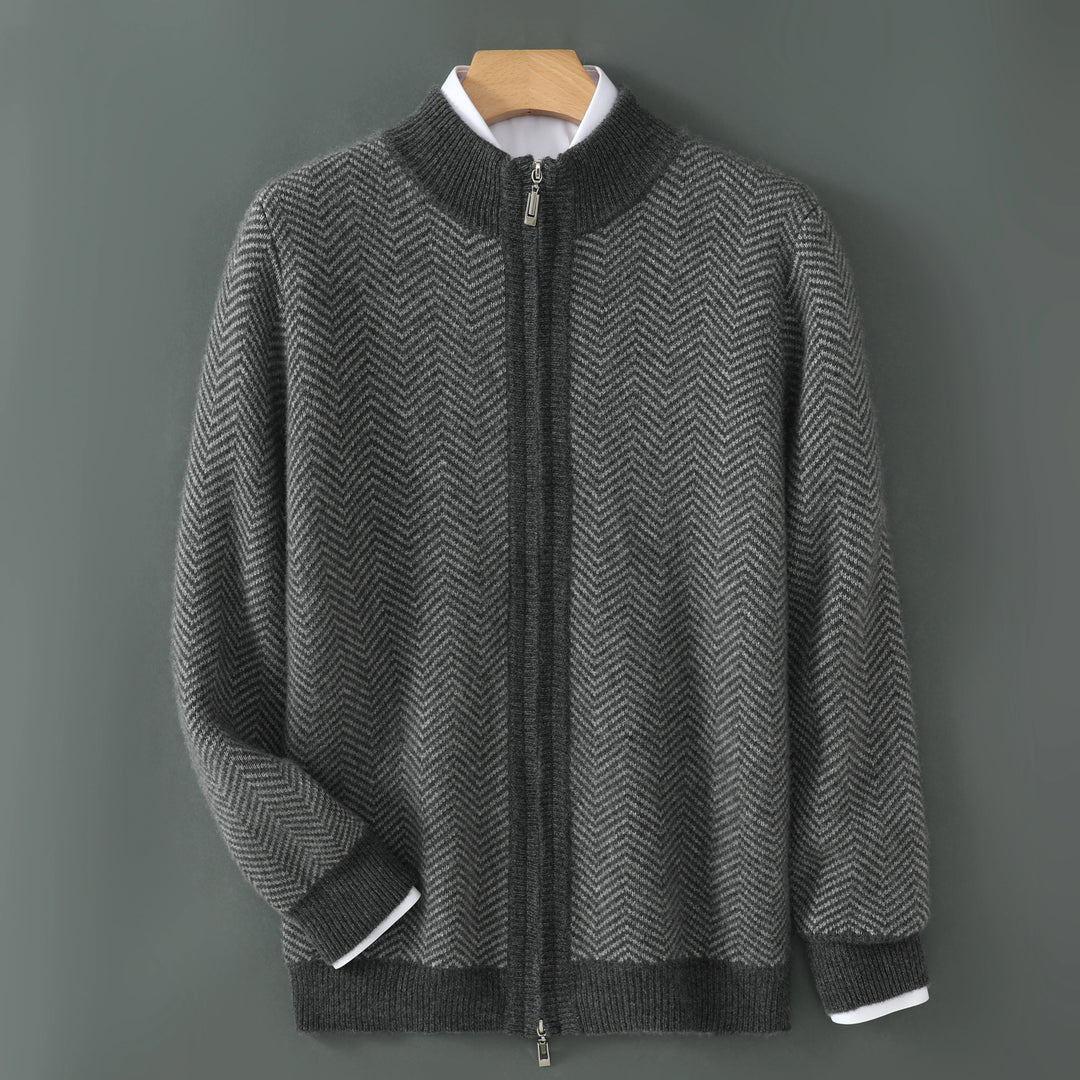 Julius Marcellus Cashmere Zip-Up Sweater