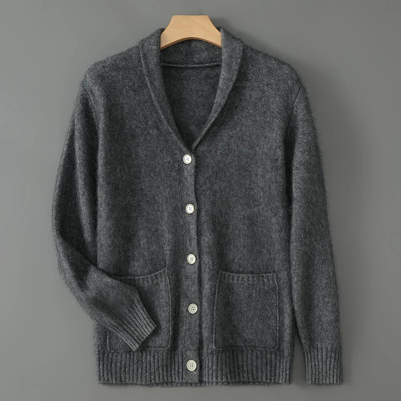 Ludovic Serafino Mink Cashmere Cardigan